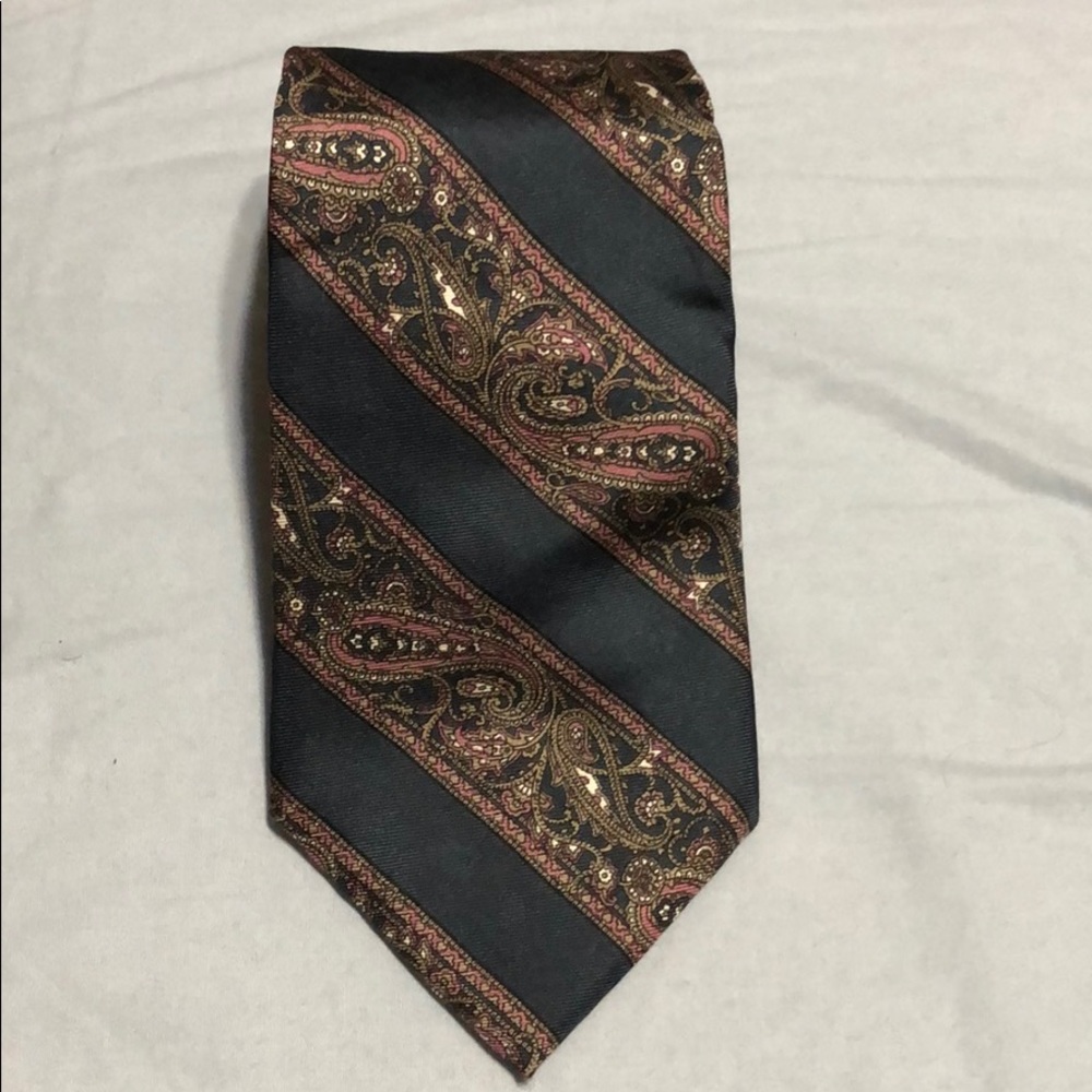 Vintage Christian Dior Paisley Silk Tie